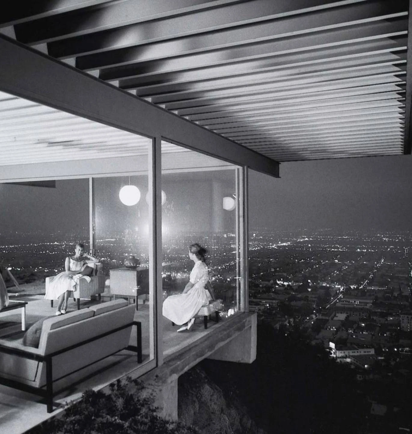 Case Study House 22 photographiée par Julius Shulman