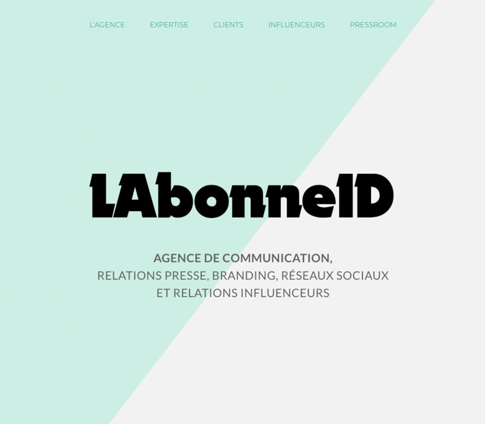 Création du site web sous Wordpress de l'agence LAbonneID